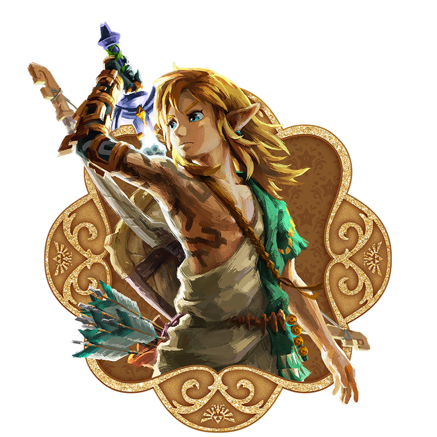 Link emerging from a holiday cookie